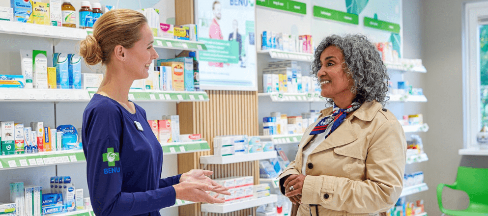 De binnenkant van een BENU Apotheek